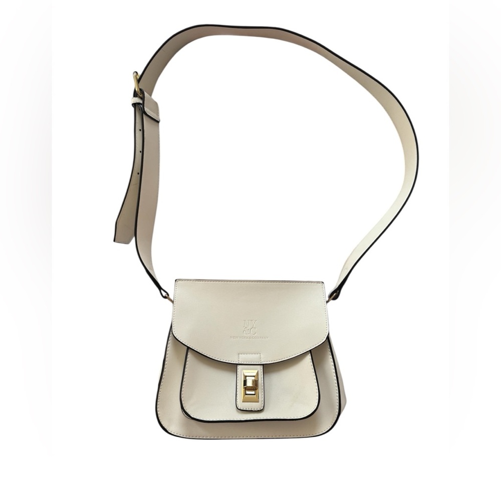 New York and Company White Shoulder Bag